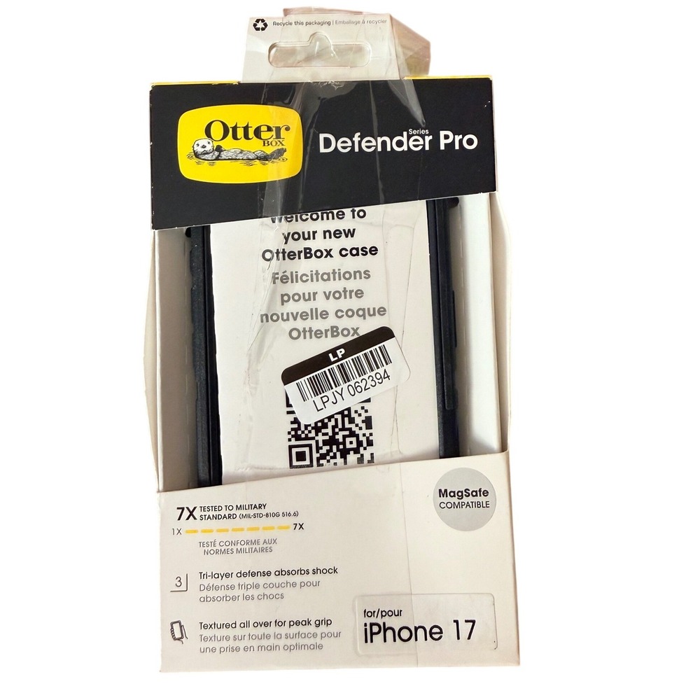 OtterBox Defender Series Pro iPhone 17 Case Black MagSafe Rugged Protection